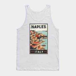 A Vintage Travel Art of Naples - Italy Tank Top